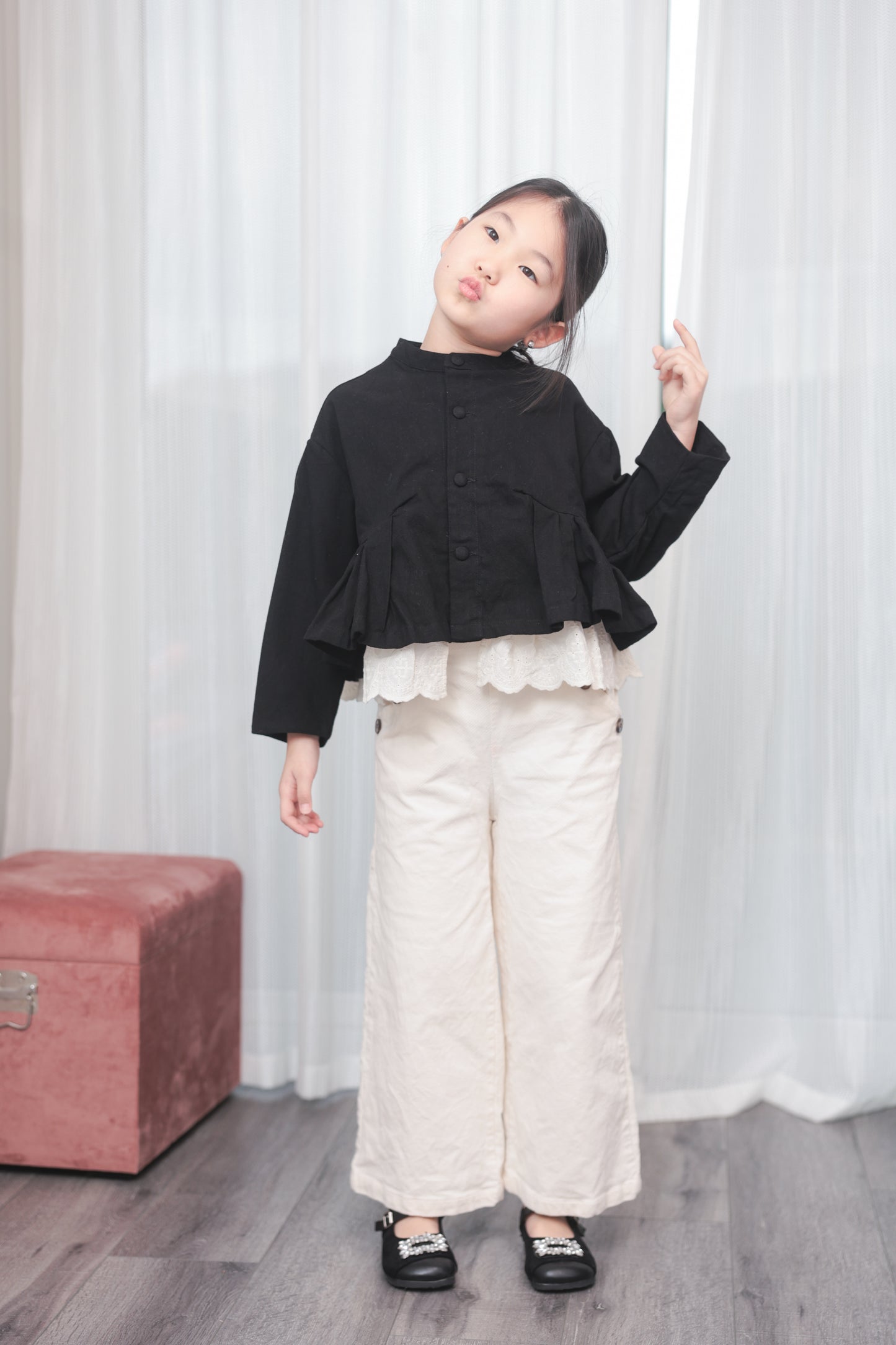 Pleated Hem Jacket