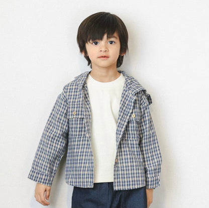 Plaid Hooded Shirt