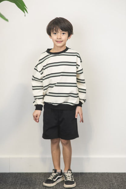 Mono Stripe Casual Set