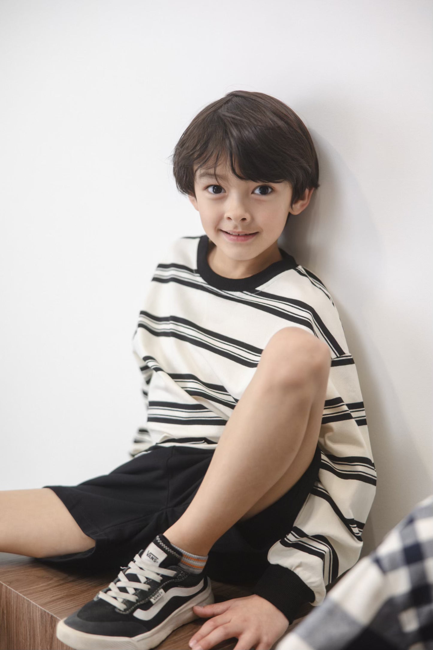 Mono Stripe Casual Set