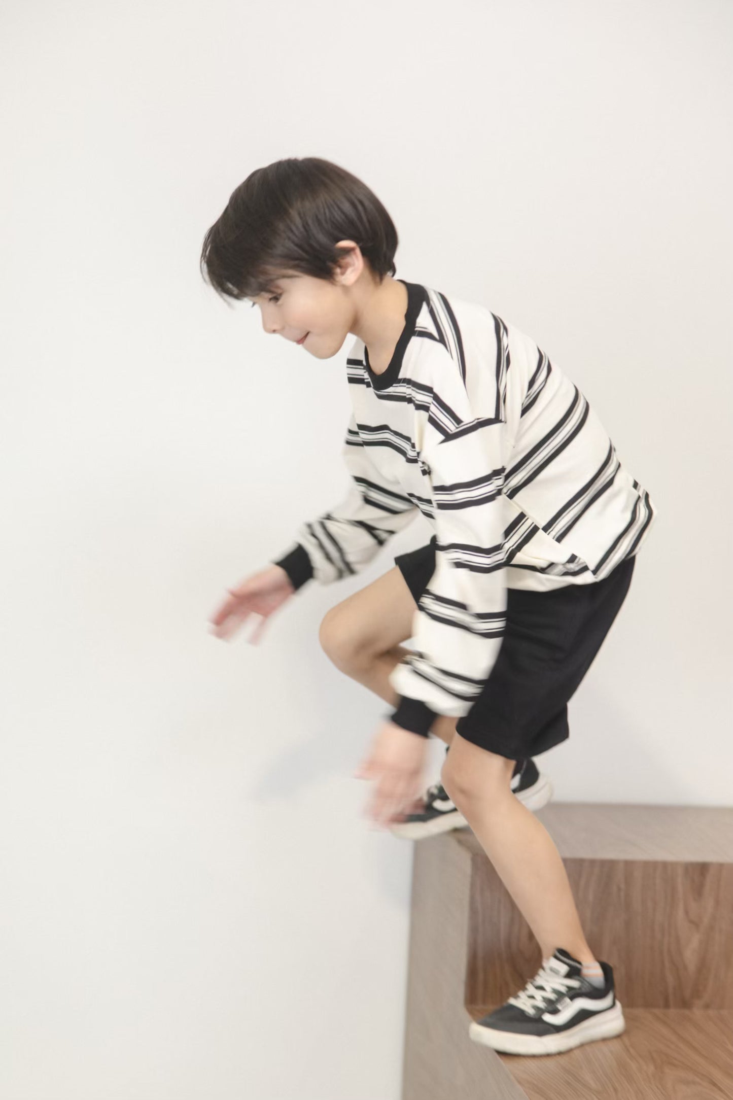 Mono Stripe Casual Set