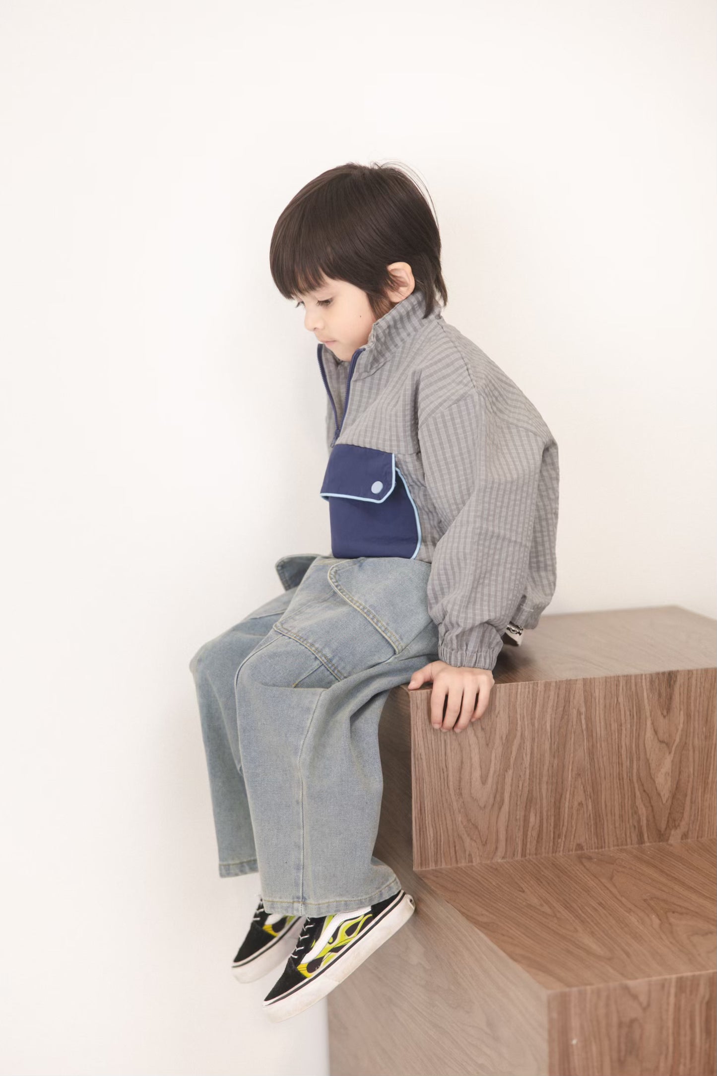 Plaid Breeze Anorak