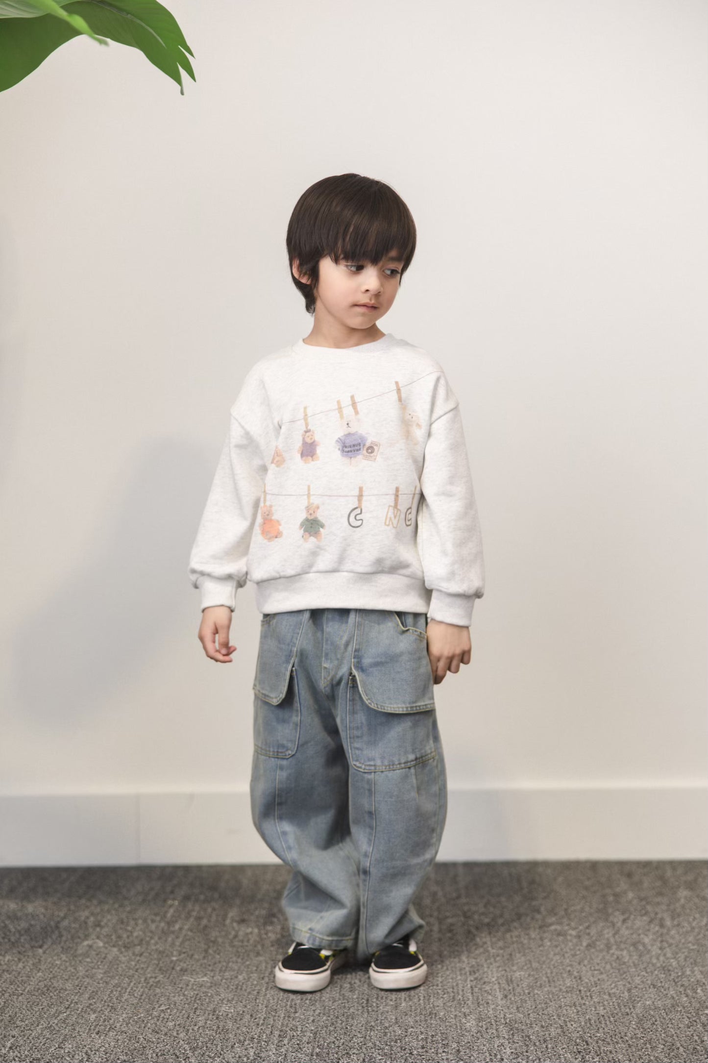 Teddy Clothesline Sweatshirt