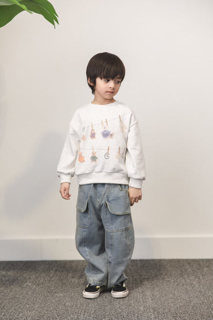 Teddy Clothesline Sweatshirt