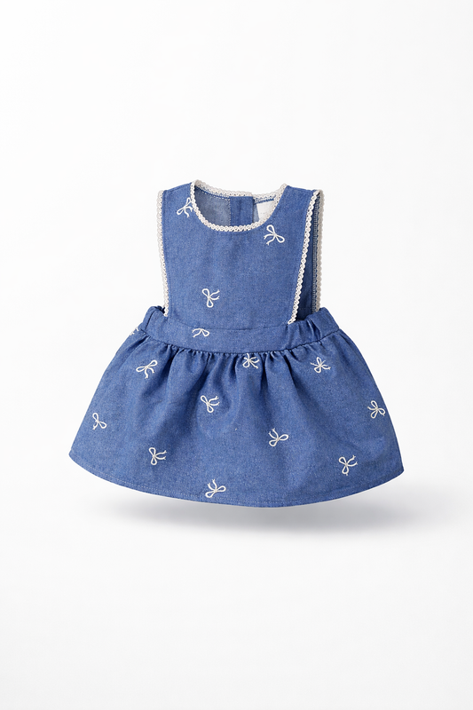 Denim Bow Dress