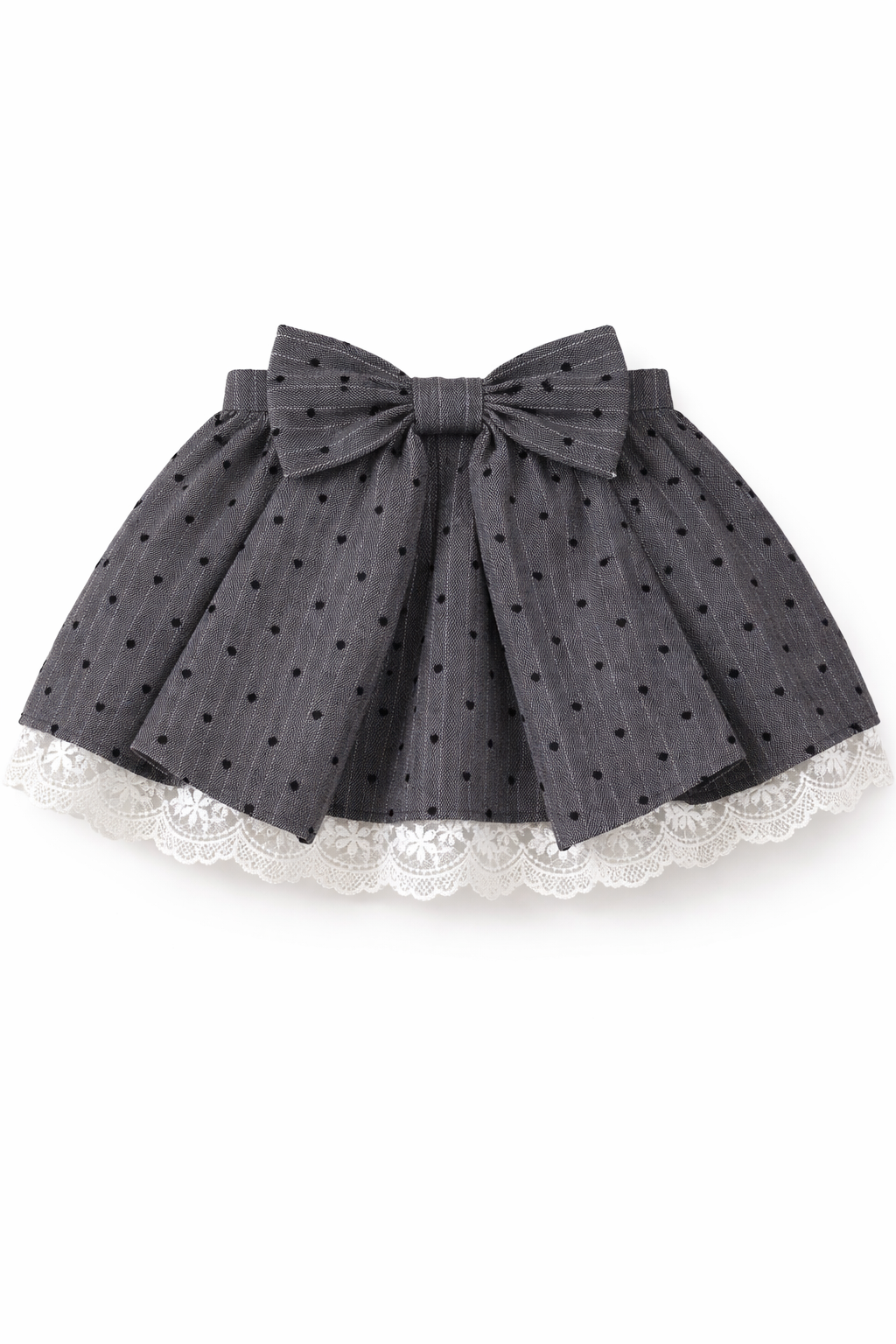 Grey Heart Bow Skirt