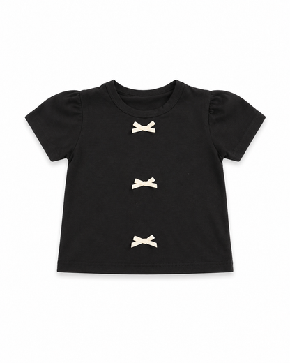 Midnight Bow Tee