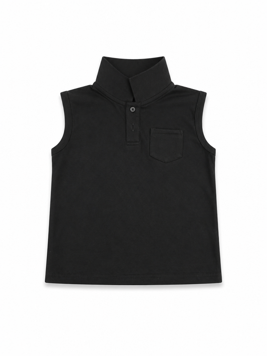Cool Collar Sleeveless Polo