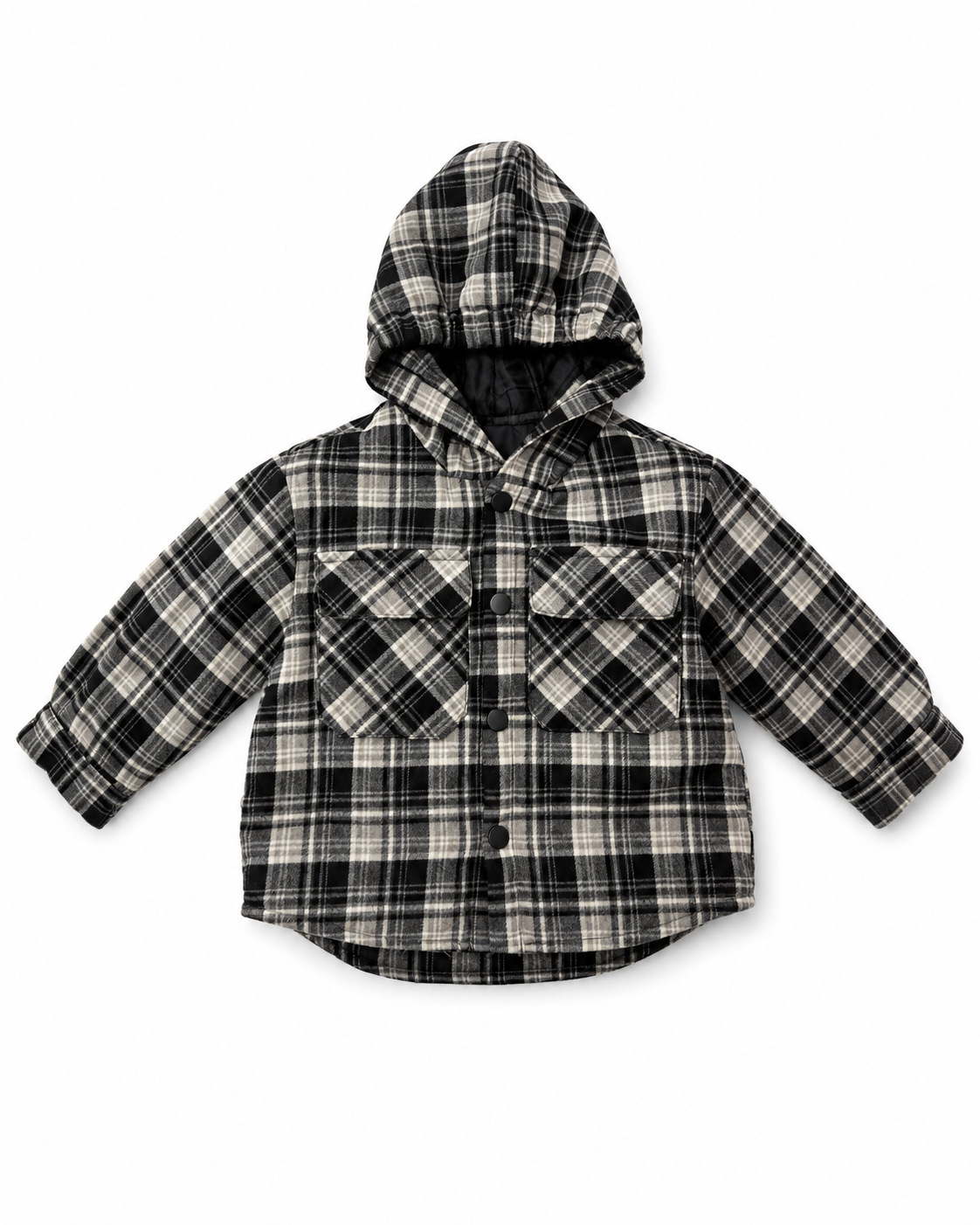 Urban Plaid Hooded Jacket
