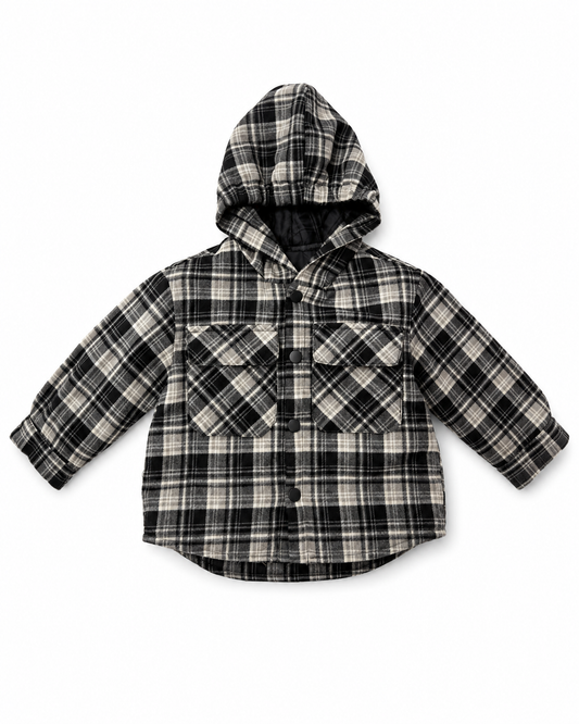 Urban Plaid Hooded Jacket