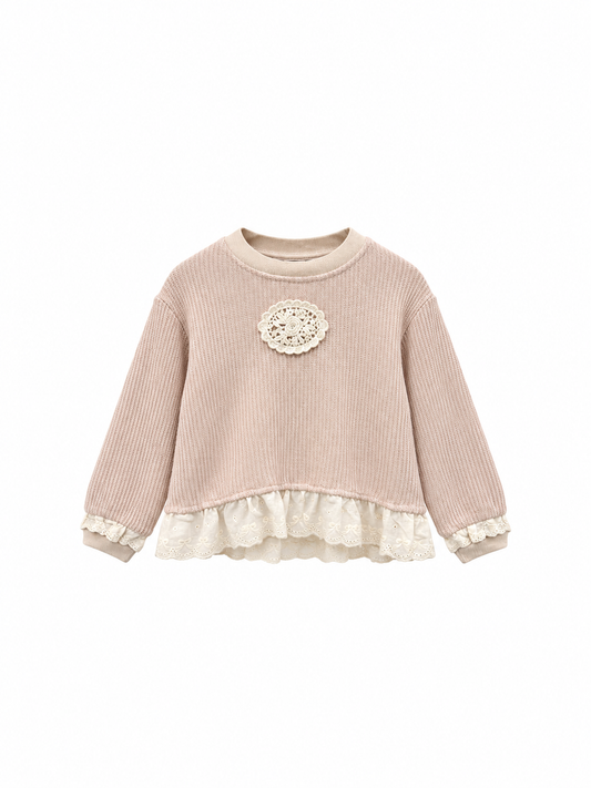 Rosy Fleece Tee