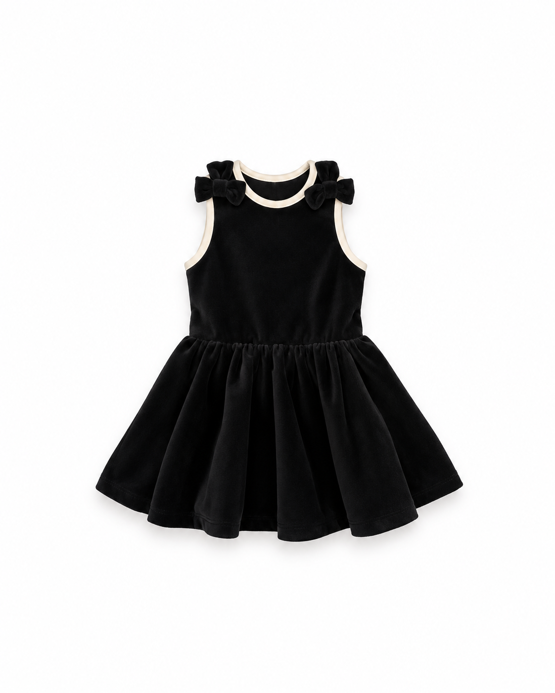Kids Sleeveless Velvet Dress