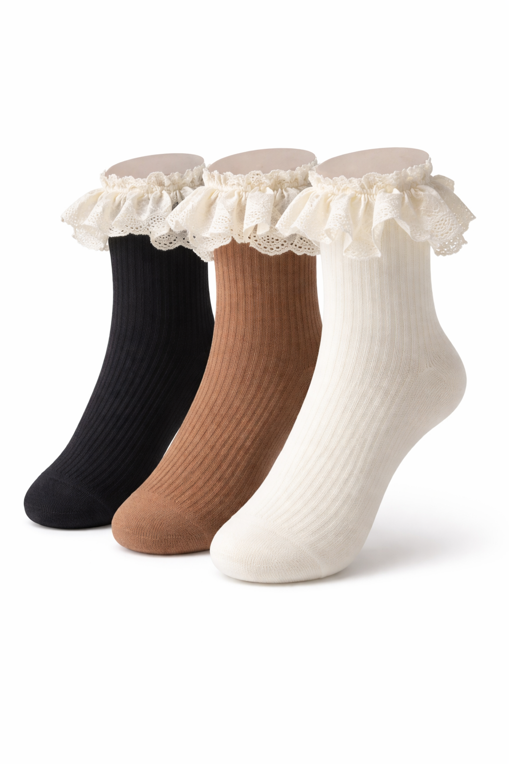 Lace Mid  Calf Socks