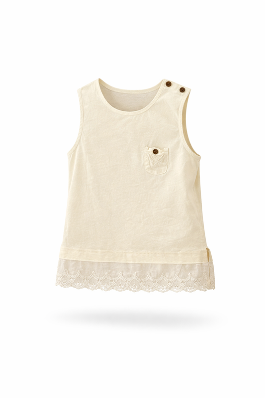 Cream Lace Tank
