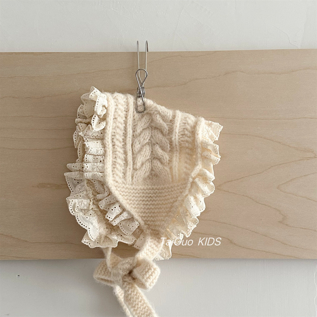 Ruffle Cable Knit Headband