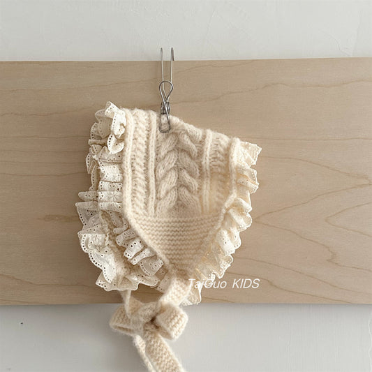 Ruffle Cable Knit Headband