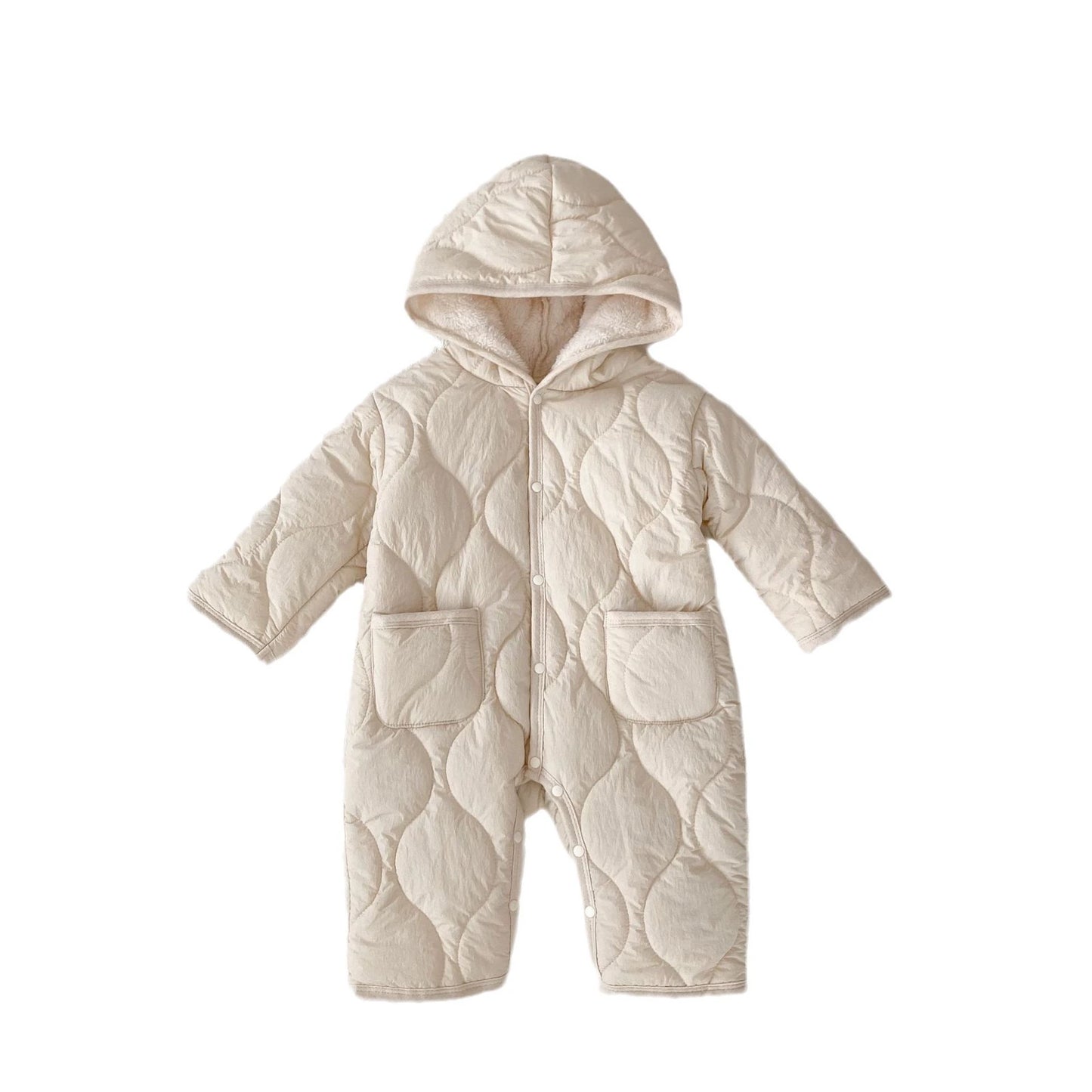 Cozy Quilted Baby Snowsuit