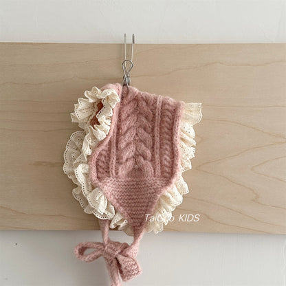 Ruffle Cable Knit Headband