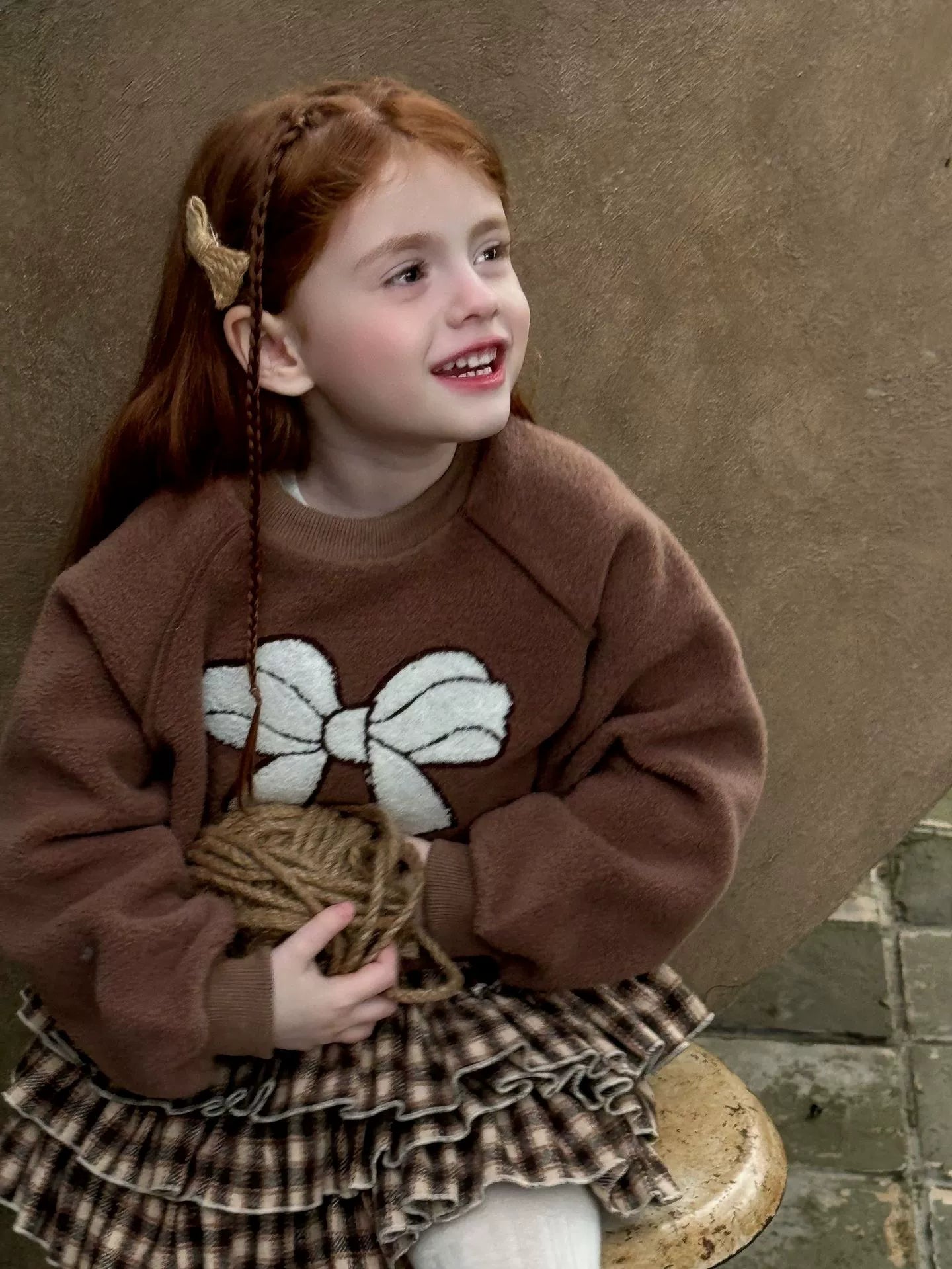 Cocoa Bow Sweatshirt
