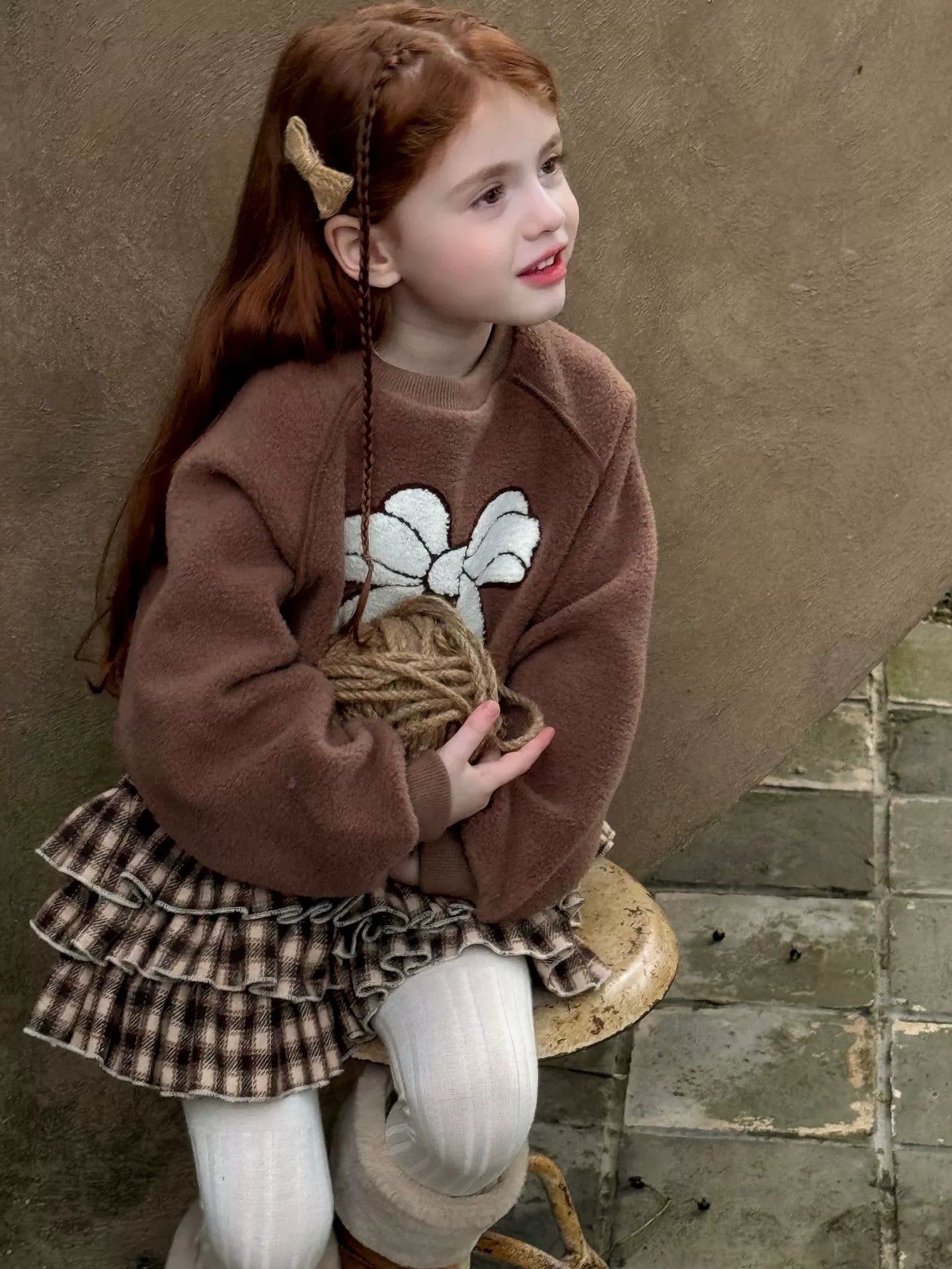 Cocoa Bow Sweatshirt