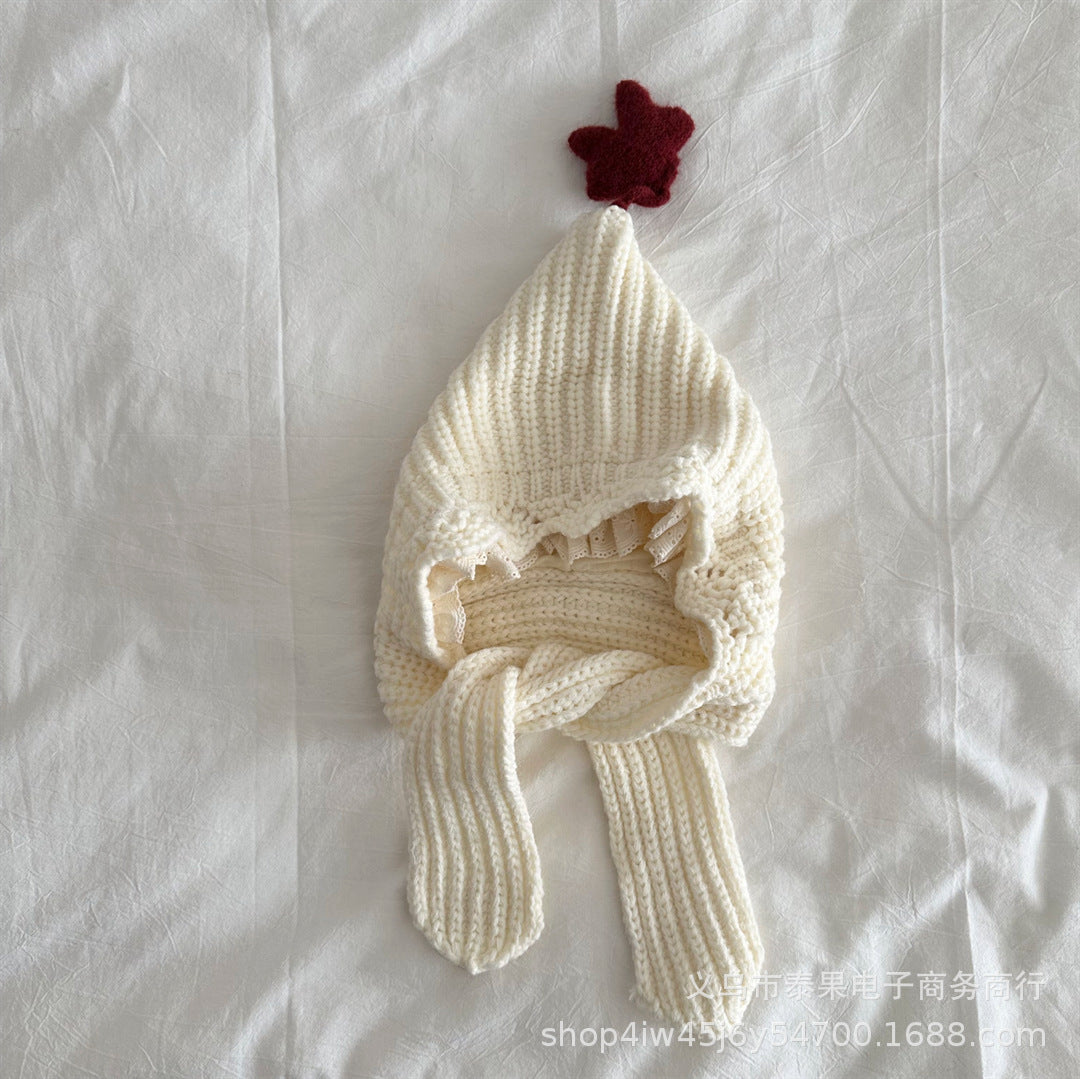 Star Lace Earflap Bonnet