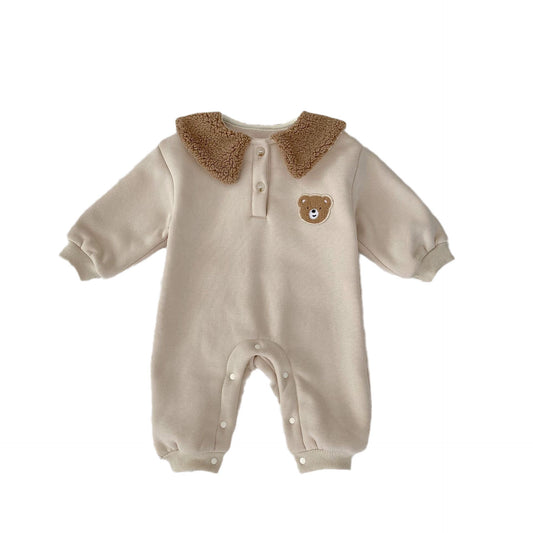 Cuddly Teddy Collar Onesie