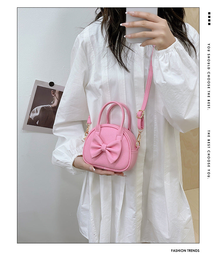 Pretty Bow Round Bag