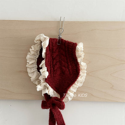 Ruffle Cable Knit Headband